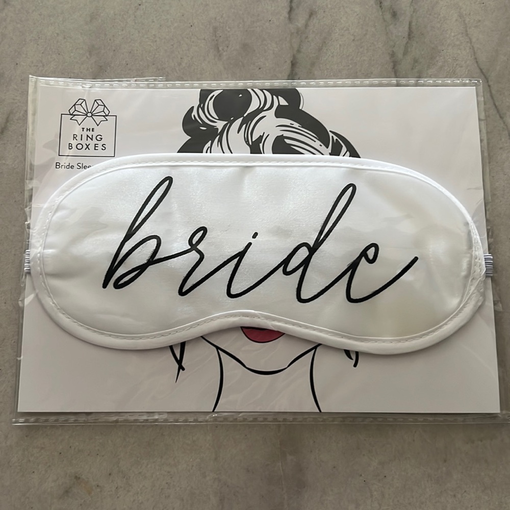 NWT bride sleepmask